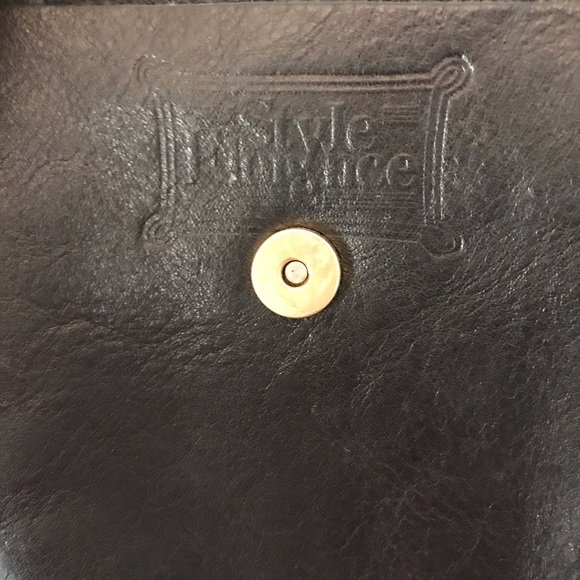 Style Florence Vintage Black Leather crossbody bag - Picture 5 of 8